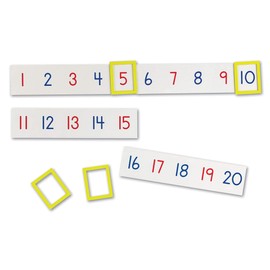 Learning Resources Magnetic Number Line 1-100, 20 Magnets, Classroom Accessories, Teacher Aids, Sets of 5 Magnets, Ages 3+ (LER5194)