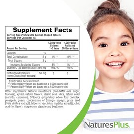 Natures Plus | Animal Parade vitamina C masticable 90 g | Animal Parade Vitamin C Chewable 90