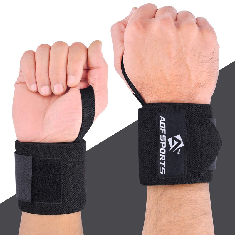 AQF 18” Wrist Wraps Supports Heavy Duty Weightlifting Gym Training