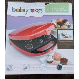 Babycakes Cupcake Maker CC-96RD Non Stick Coating New Red Baby Cakes