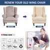 Wing Chair Slipcovers 2 Pieces Stretch Spandex Wingback Chair Covers