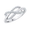 KATARINA Infinity Diamond Ring in Sterling Silver (1/5 cttw, J-K,