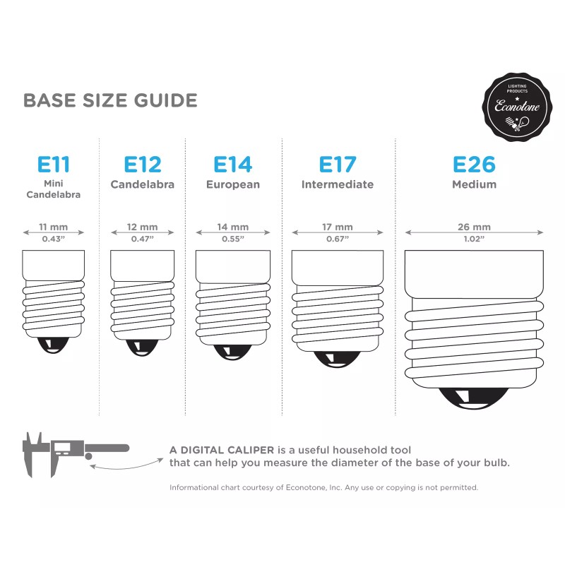 KOR (6 Pack) Clear Chandelier Bulbs 25W Watt European Base