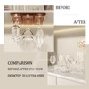 AQJUNONG 2Pack Wine Glass Rack, Punch-free Stemware Rack for Kitchen