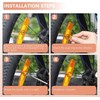Lexziuo 8Pcs Bike Wheel Spoke Reflectors - Waterproof Cycling Safety
