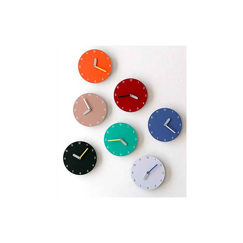 Stephanie Imports Modern Minimalist White & Black Wall Clock