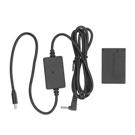 LP E12 Dummy Battery Digital Camera DR E12 DC Coupler Dummy Battery with Type C Power Adapter for M50 M200 M50 Mark Ii M100 M10 M M2