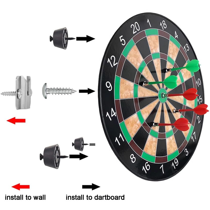 SHUBEIEUMI Dartboard Holder, Dartboard Holder, Dartboard Wall Hanging Bracket Set,