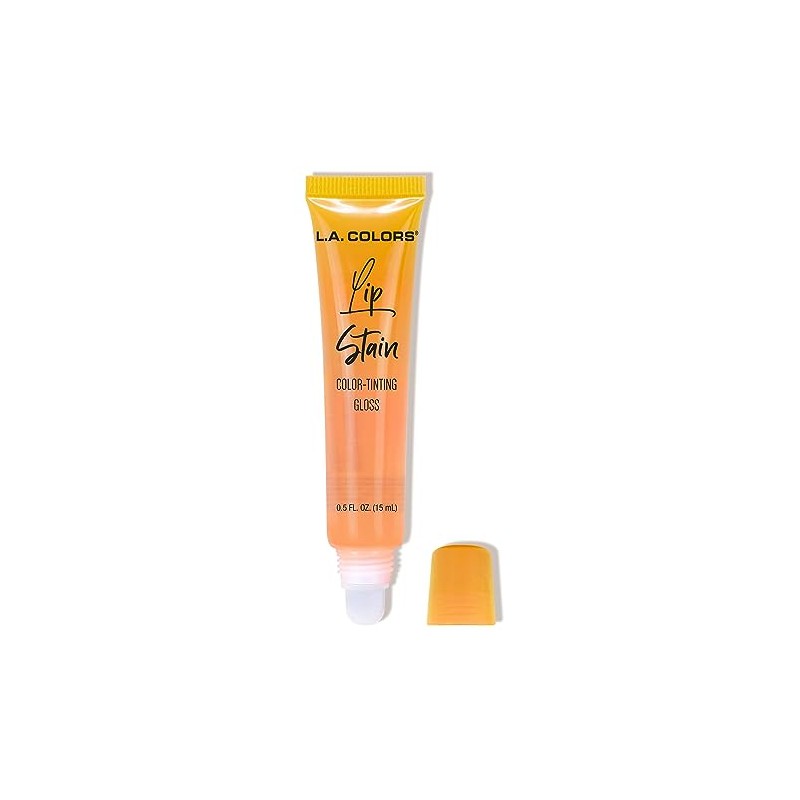L.A. COLORS Lip Stain Color Tinting Gloss, Tropical Punch CLG448