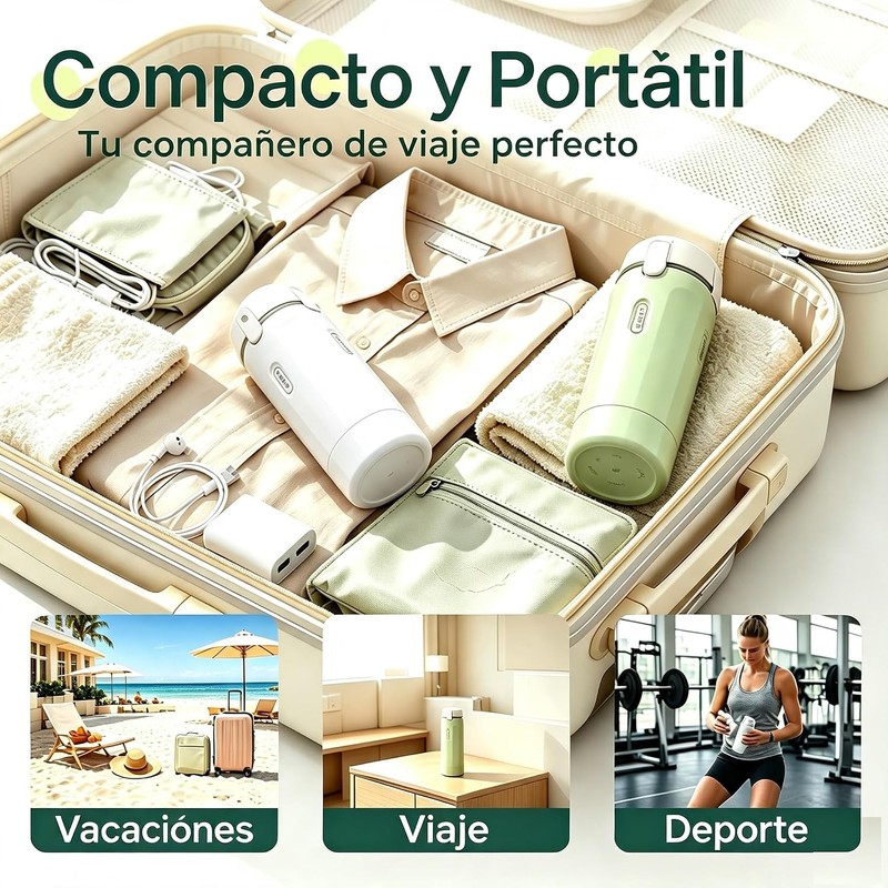 Dispensador de Viaje 4 en 1 para Gym, Campamento y