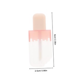 Mikinona 5pcs Cute Lip Balm Vials Lipstick Containers Squeeze Wand Bulk Lip Gloss Empty Tubes