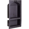 Uni-Green Recessed Shower Niche 17X25 Arch Double Shelf-Shower Cube for