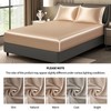 YASMENG Champagne Twin Satin Fitted Sheets Only, 1 Pack Cooling