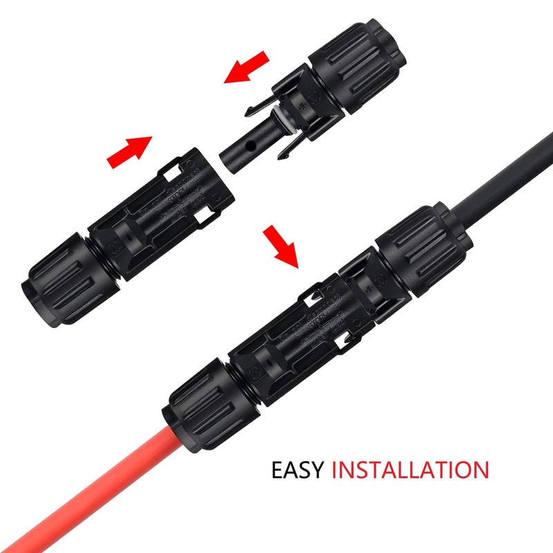 SGANGCAR Solar Extension Cable 30 Feet 10AWG Solar Panel Cable