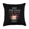 Never Stand Between Girl And Axolotl Funny Pet Girls Women