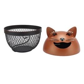 Metal Cat Piggy Bank Innovative Cute Cartoon Fun Cat Shaped Metal Money Box for Kids Present Home Decor