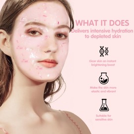 MEWEACHI Jelly Mask For Facials Professional,Spa facial mask Rubber Mask, Moisturizing&Hydrating for Wrinkles&Acne,23 Fl Oz Jar Face Mask SkinCare,Natural Gel Face Masks Facial Mask (Himalayan salt)