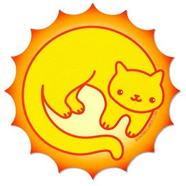 Sun Kitty Vinyl Sticker