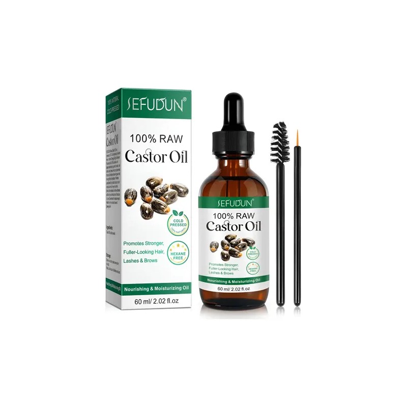 Aceite De Ricino Puro | Cuidado Cabello Y Cejas Hidratante