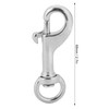 2 Pieces 68mm Diving Swivel Eye Carabiner Hook, 316 Stainless