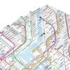 SPXUBZ New York Subway Map Shower Curtain White Subway Map