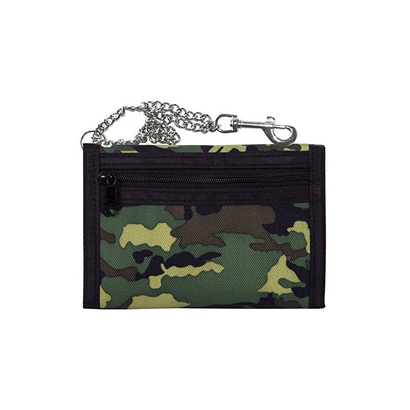 2Stoned Wallet Embroidered with Chain and Velcro Fastening Camo Gym