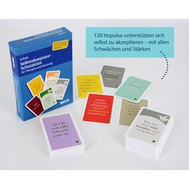 Selbstakzeptanz-Schatzkiste für Therapie und Beratung: 120 Karten mit 20-seitigem Booklet in stabiler Box, Kartenformat 5,9 x 9,2 cm (Beltz Therapiekarten)