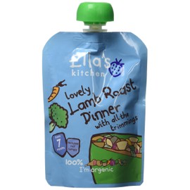 Ella's Kitchen Stage 2 from 7 Months Organic Lovely Lamb Roast Dinner with all the Trimmings 130 g (Pack of 6)