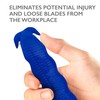 Klever Innovations KCJ-1B Safety Cutter, Advanced Plastic Polymers, 4-5/8”, Blue