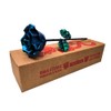 Forging Art Bcn® Hand Forged Eternal Wrought Iron Rose (Green-Blue-Cyan/Green)