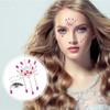 KFHENSOMR 6 Stücke Edelsteine Temporäre Tattoos Glitzersteine Gesicht Glitzer Schmucksteine