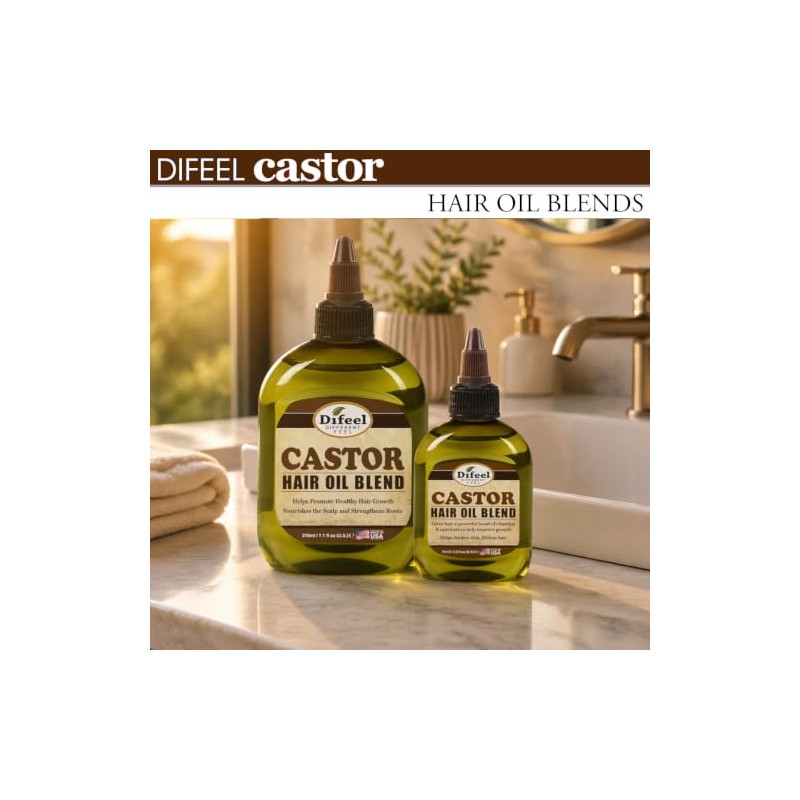 Difeel Aceite de ricino 99 natural de primera calidad, 7.1
