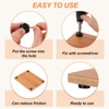 PATIKIL 28 Pcs Rubber Feet 11x9x6mm Cutting Board Feet Non-Slip
