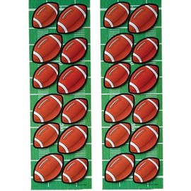 Oasis Supply, Football Cupcake Rings (24) and Football Stickers (24) - 48 Total Pieces
