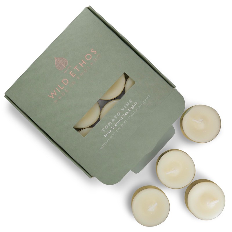 Wild Ethos Scented Tea Lights - Natural Wax - Long