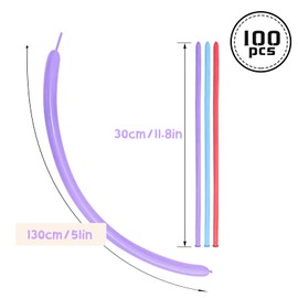 100cs Pastel Colorful Long Balloons for Modelling Twisting Animals Balloons for Wedding Birthday Party Decorations