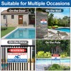 No Lifeguard On Duty Sign, (2 Pack) Swimming Pool Signs,