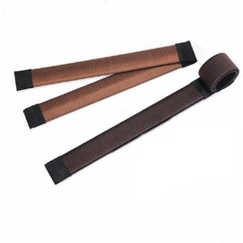Fast Hair Bun Maker Twist Hair Fold Wrap Snap (1 Brown, 1 Light Brown, One size)
