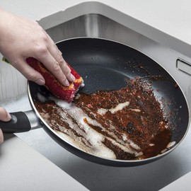 Kilo Scrubby Plus-Non-Scratch Scourer with Delicate Cleaning Cloth Side, Multi-Purpose-Set of 4, Colour, One Size, 17x14cm