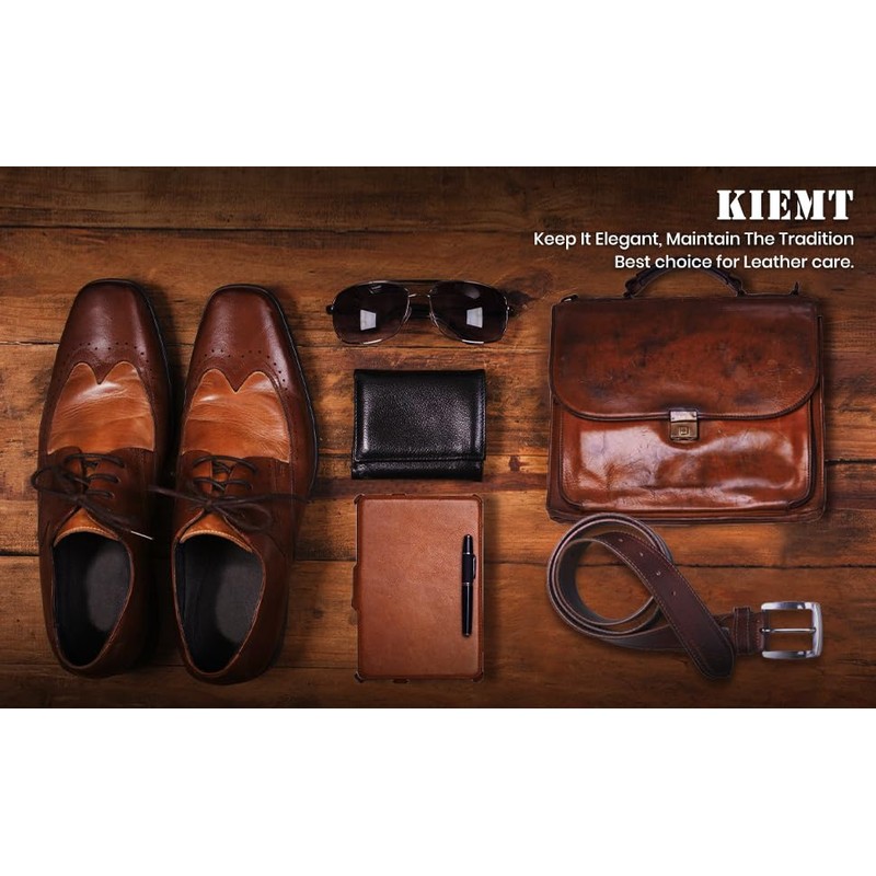 KIEMT Premium Mink Oil Leather Conditioner & Cleaner - All-in-One
