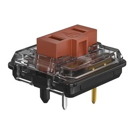 Zjmehty Kailh 1350 Chocolate Brown Low Profile Mechanical Keyboard Switches,Tactile RGB/SMD Switch(10pcs,Choc Brown)