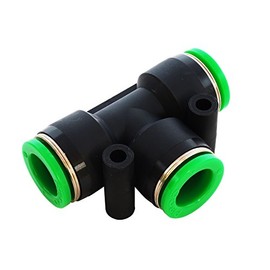 Niigata Seiki BeHAUS One-Touch Tube Fitting Union T Tube Outer Diameter: 0.5 inches (12 mm) PE12