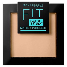 Maybelline New York Powder, Matte, Pore Refining and Long-Lasting, Fit Me! Matte + Poreless, No. 130 Buff Beige, 1 x 9g