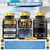 Tenmido 5-HTP & GABA Supplements - 4in1 with Vitamin B6,