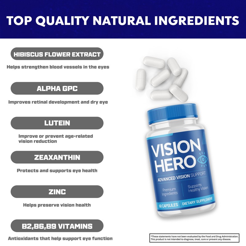 Vision Hero (5 Pack) Vision Hero, VisionHero Eye Supplement for