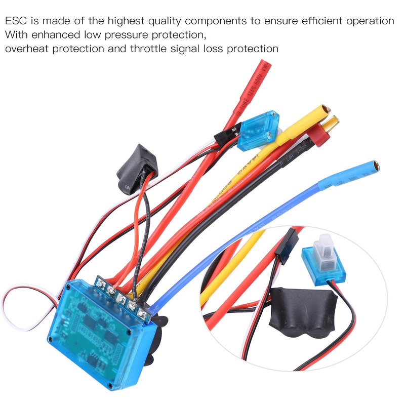 3650 2300KV+120A Durable Brushless ESC Kit Suitable for 1/10 RC