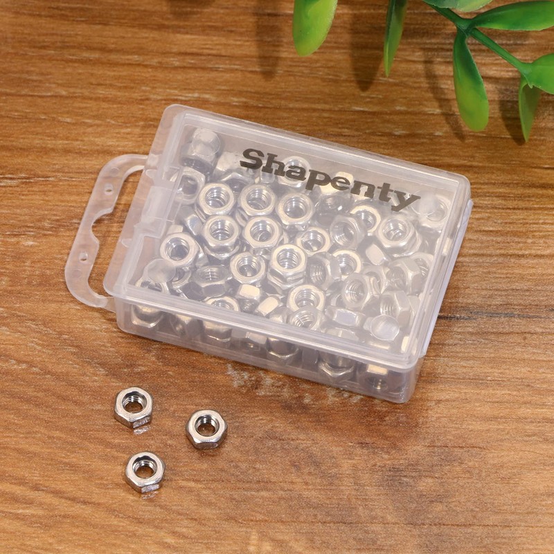 Shapenty 100PCS 3mm Small Stainless Steel Female Thread Hex Screw