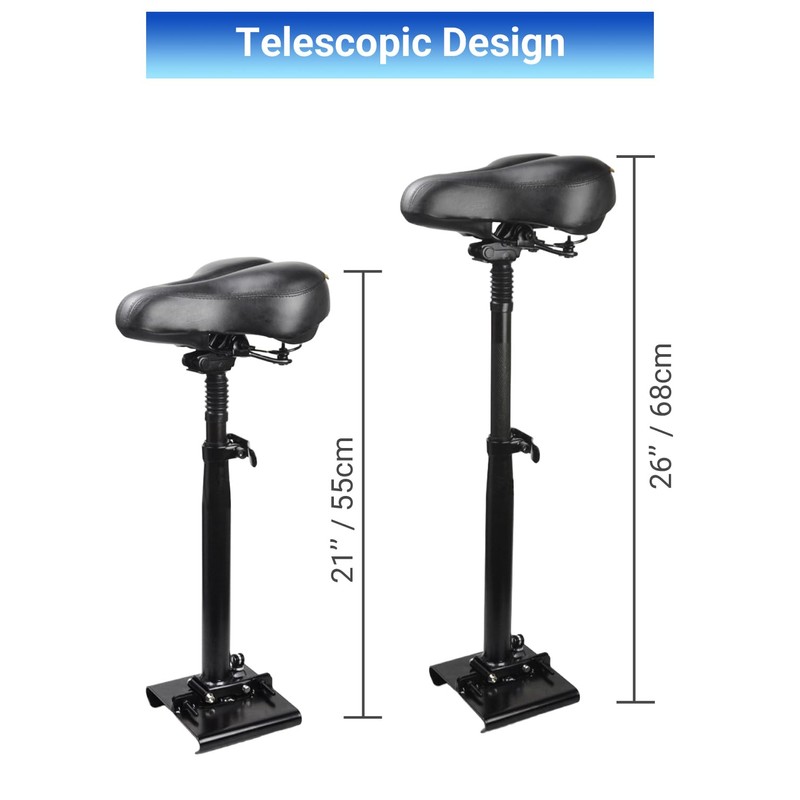 KALLAK Electric Scooter Seat Suitable Only for Curved Edge Deck