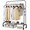 SUOERNUO Garment Rack with Wheels Clothing Rack for Hanging Clothes