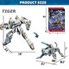 Wenbeier Animal Transforming Robot Toys 10 Inches Tiger Action Figure